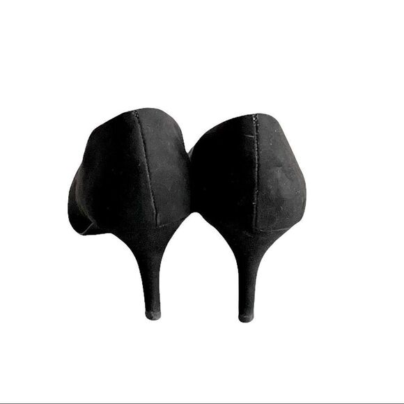 STEVE MADDEN Suede Pointy Toe High Heeled Pumps Heels Black 7.5 - Picture 4 of 10